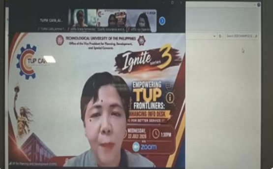 TUP Ignite Series 3 Equips Frontliners for Better, More Responsive Public Service