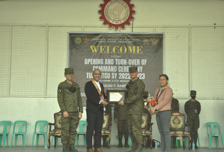 Technological University of the Philippines ROTC Unit holds Opening and Turnover of Command Ceremony for School Year 2022-2023