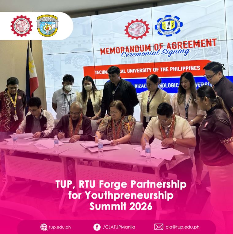 TUP, RTU Forge Partnership for Youthpreneurship Summit 2026