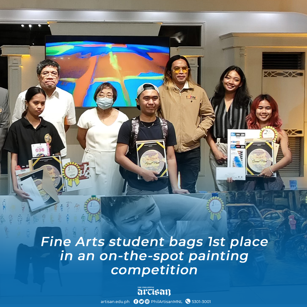 Fine Arts student bags 1st place in an on-the-spot painting competition