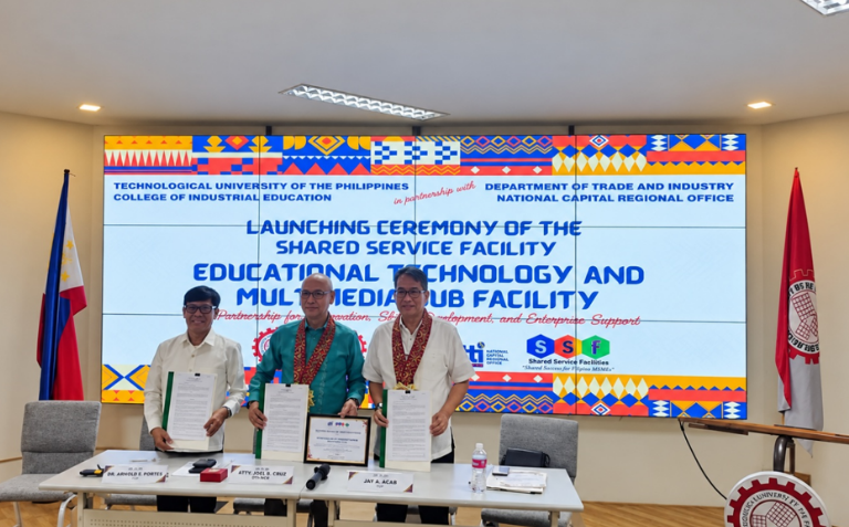 TUP and DTI-NCRO Launch Shared Service Facility for Educational Technology and Multimedia Production
