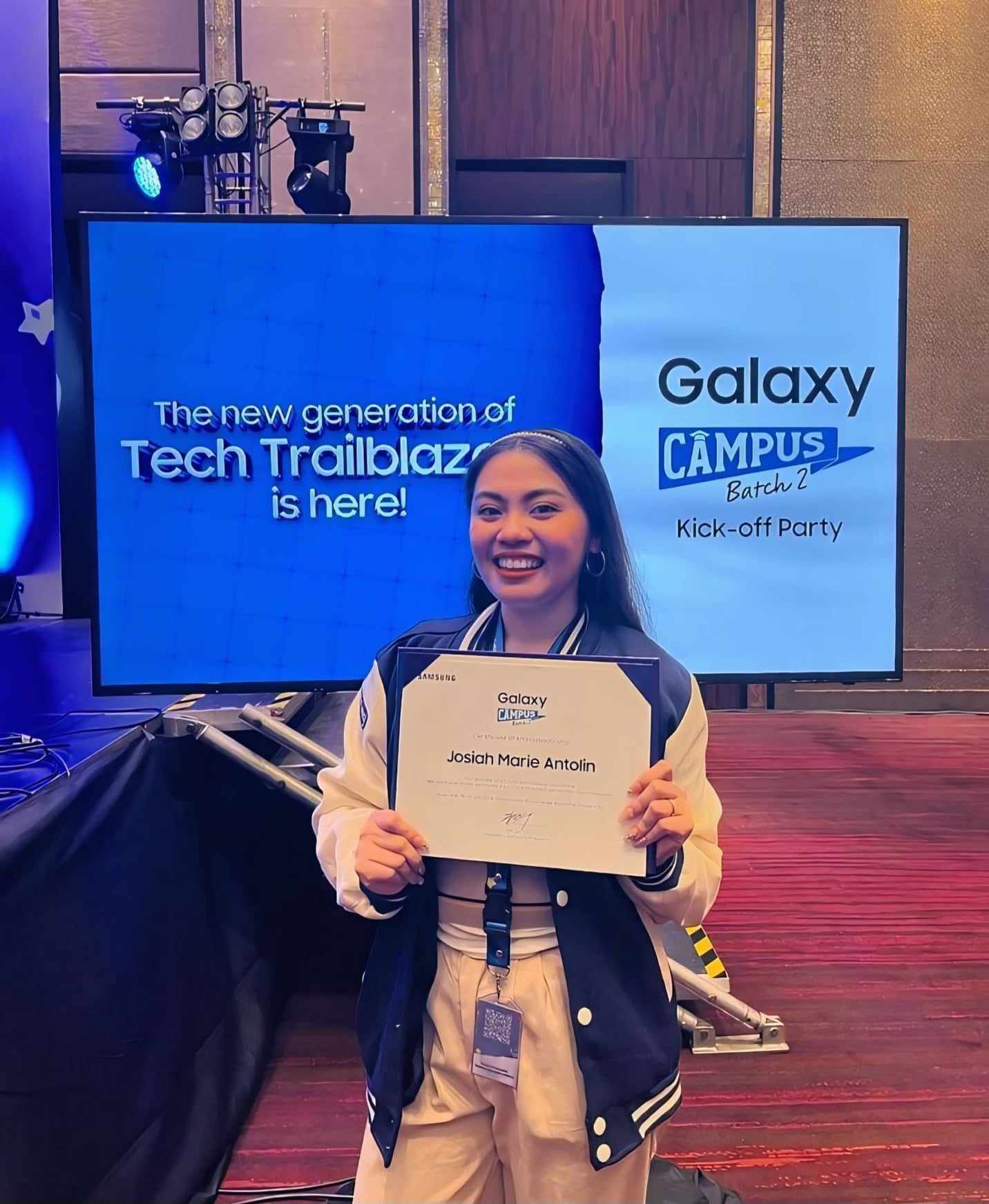 TUP's Josiah Marie Antolin Selected as One of the Official Galaxy Campus Student Ambassadors by Samsung Philippines