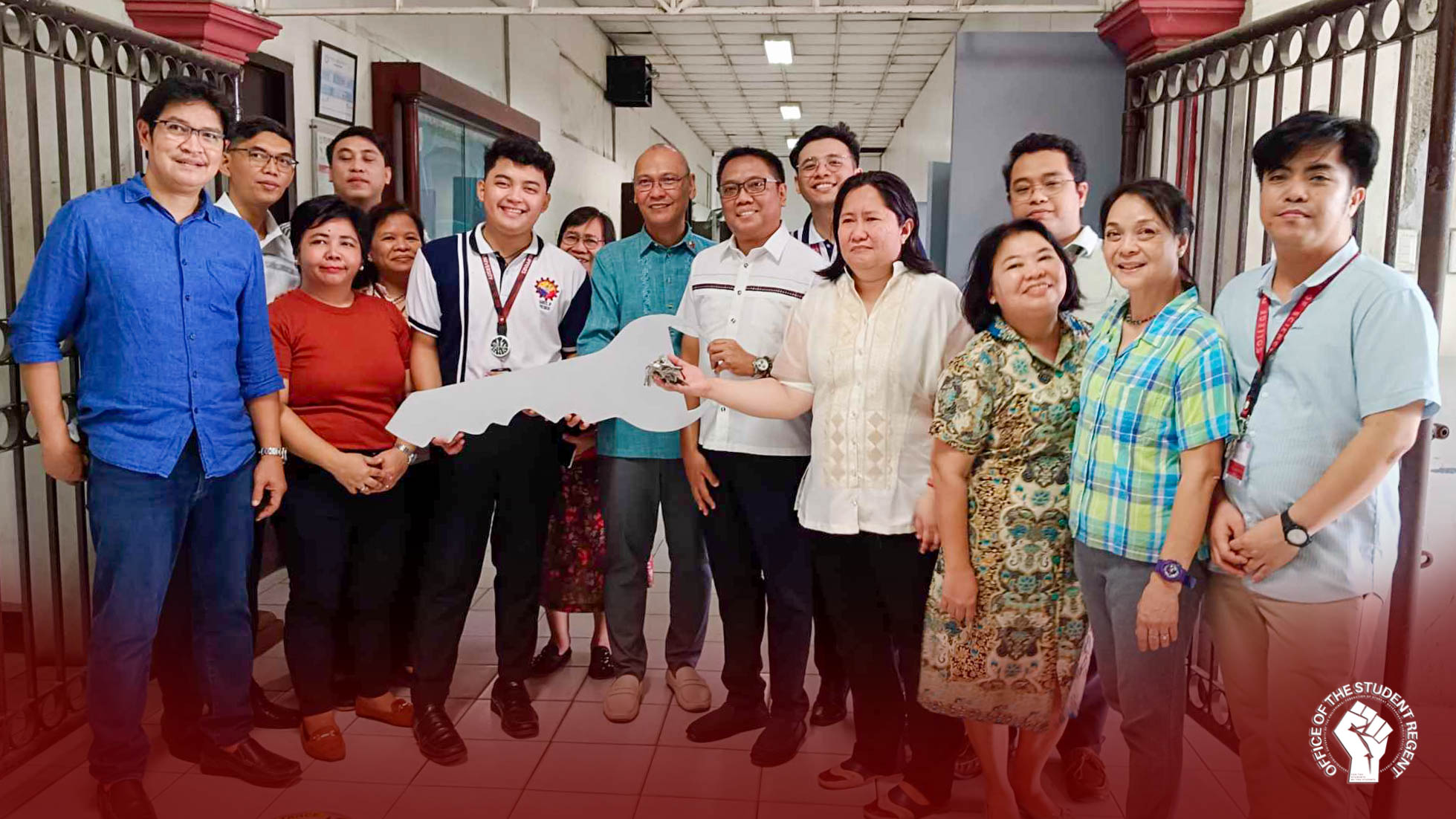 Ceremonial Key Turnover for the COS and CLA Laboratory Rooms