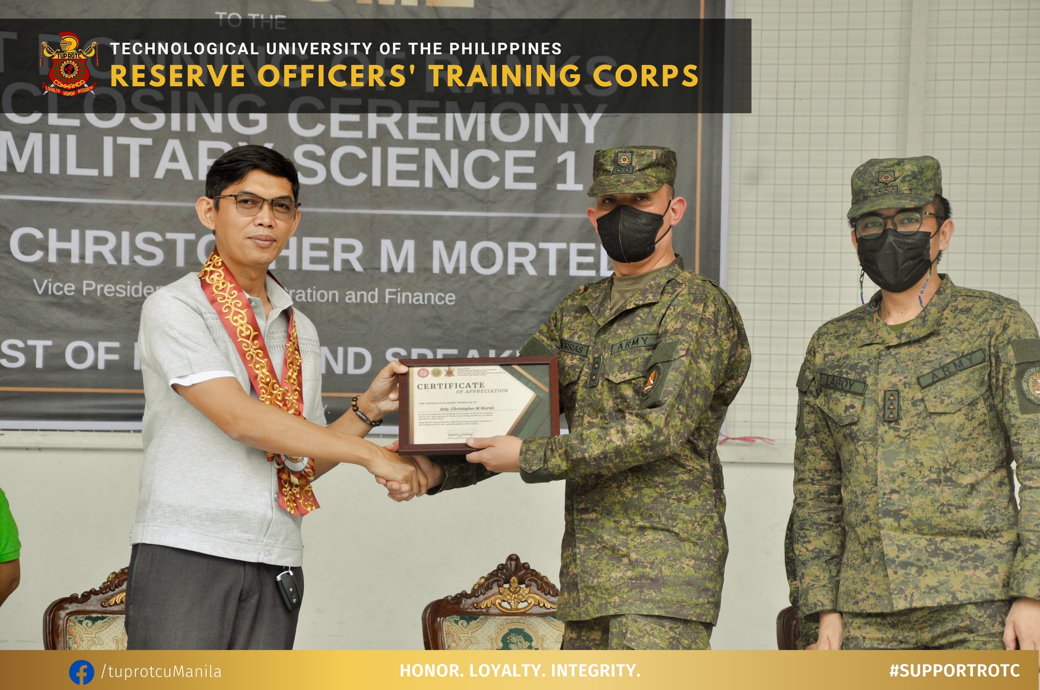 Training Corps Unit successfully closed its Military Science 1 for SY 2022-2023