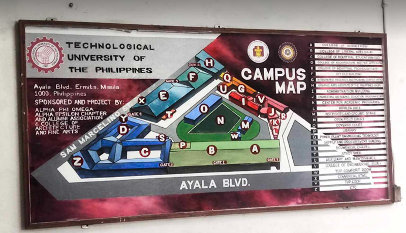 TUP-Manila Unveils Campus Vicinity Map Mural